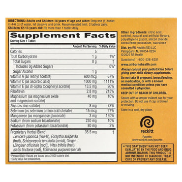 Airborne, Airborne Effervescent Triple Pack Zesty Orange, 3 Chewables UPC 647865100300 | Hilife Vitamins