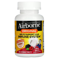 Airborne, Airborne Chewable Berry, 64 Tablets UPC 647865186304 | Hilife Vitamins