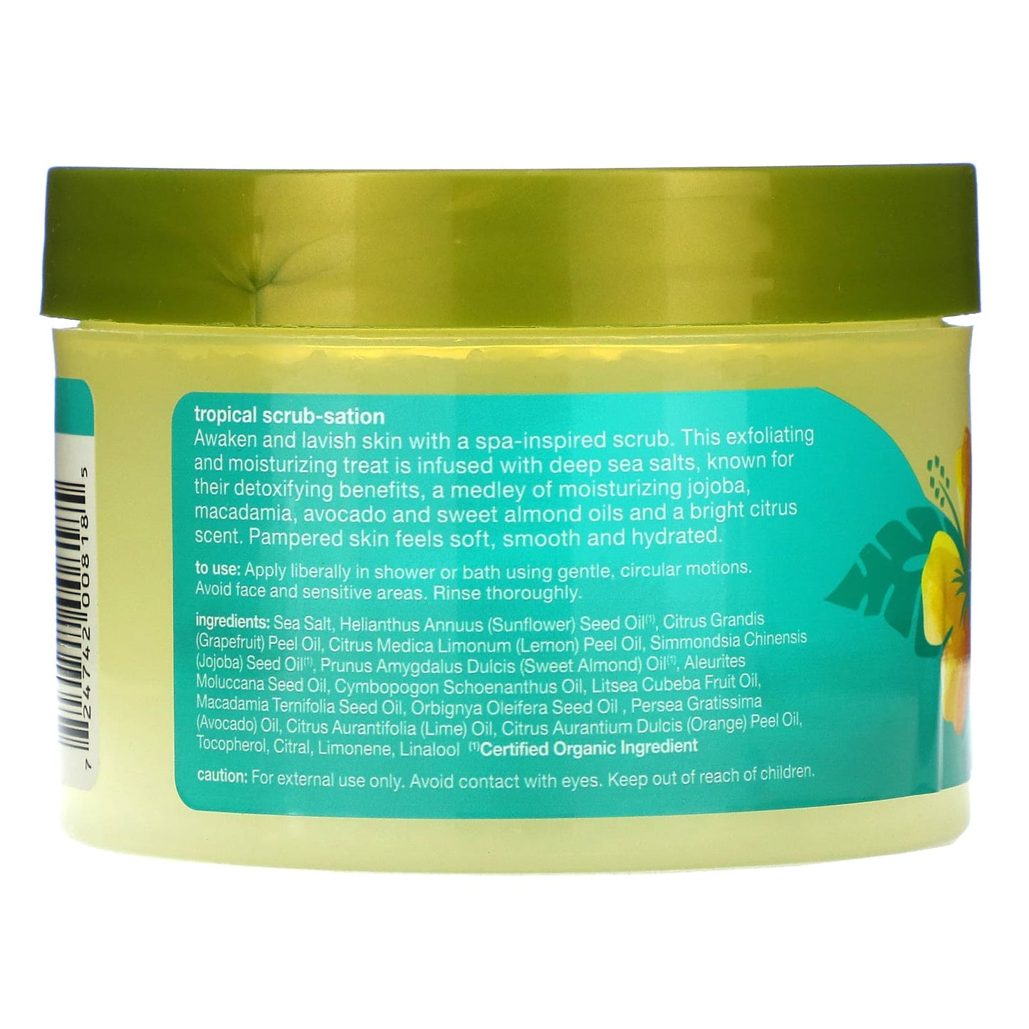 Alba Botanica, Hawaiian Body Scrub Sea Salt, 14.5 Oz UPC 724742008185 | HiLife Vitamins