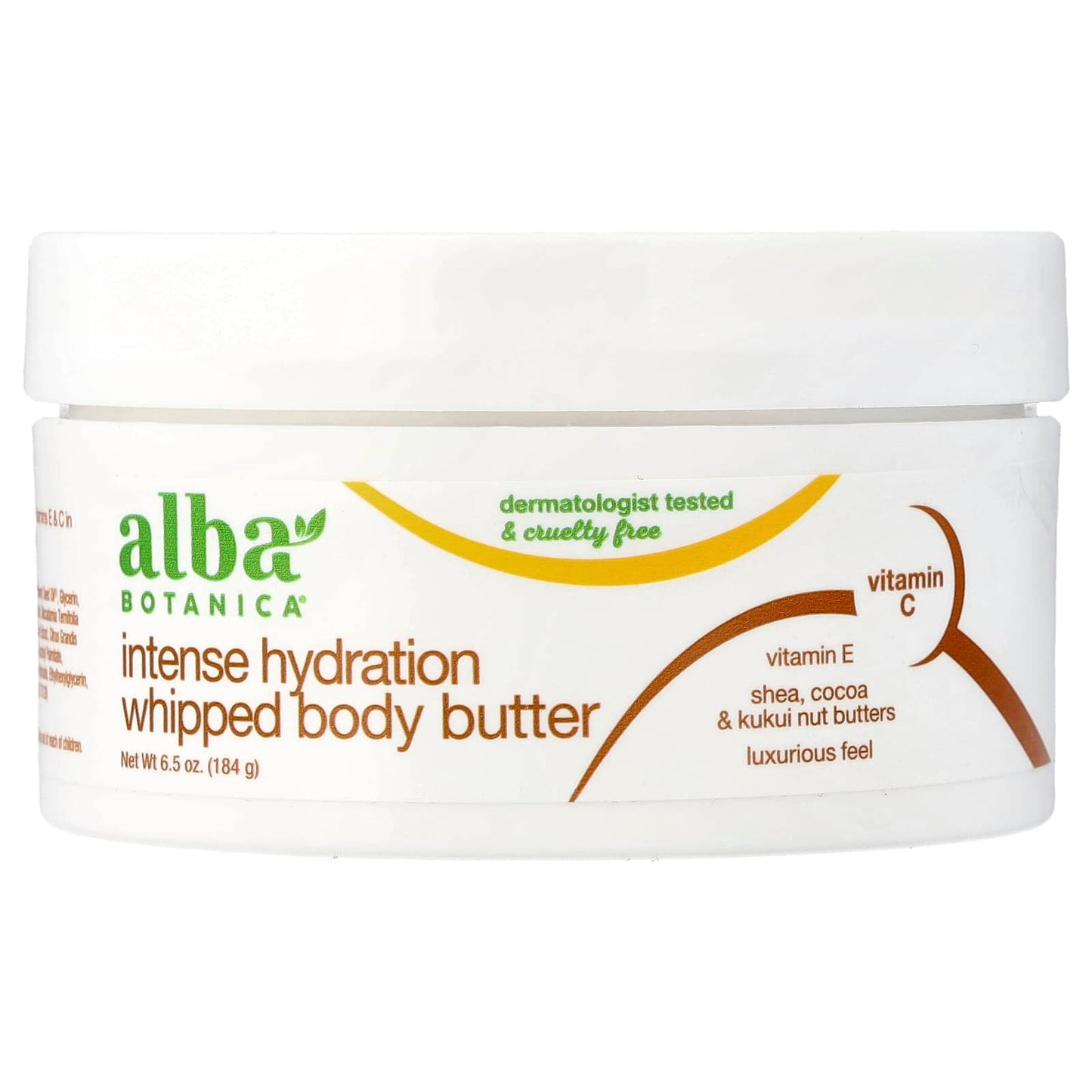 Alba Botanica, Intense Hydration Whipped Body Butter, 6.5 oz (184 g) UPC 724742008246 | Hilife Vitamins