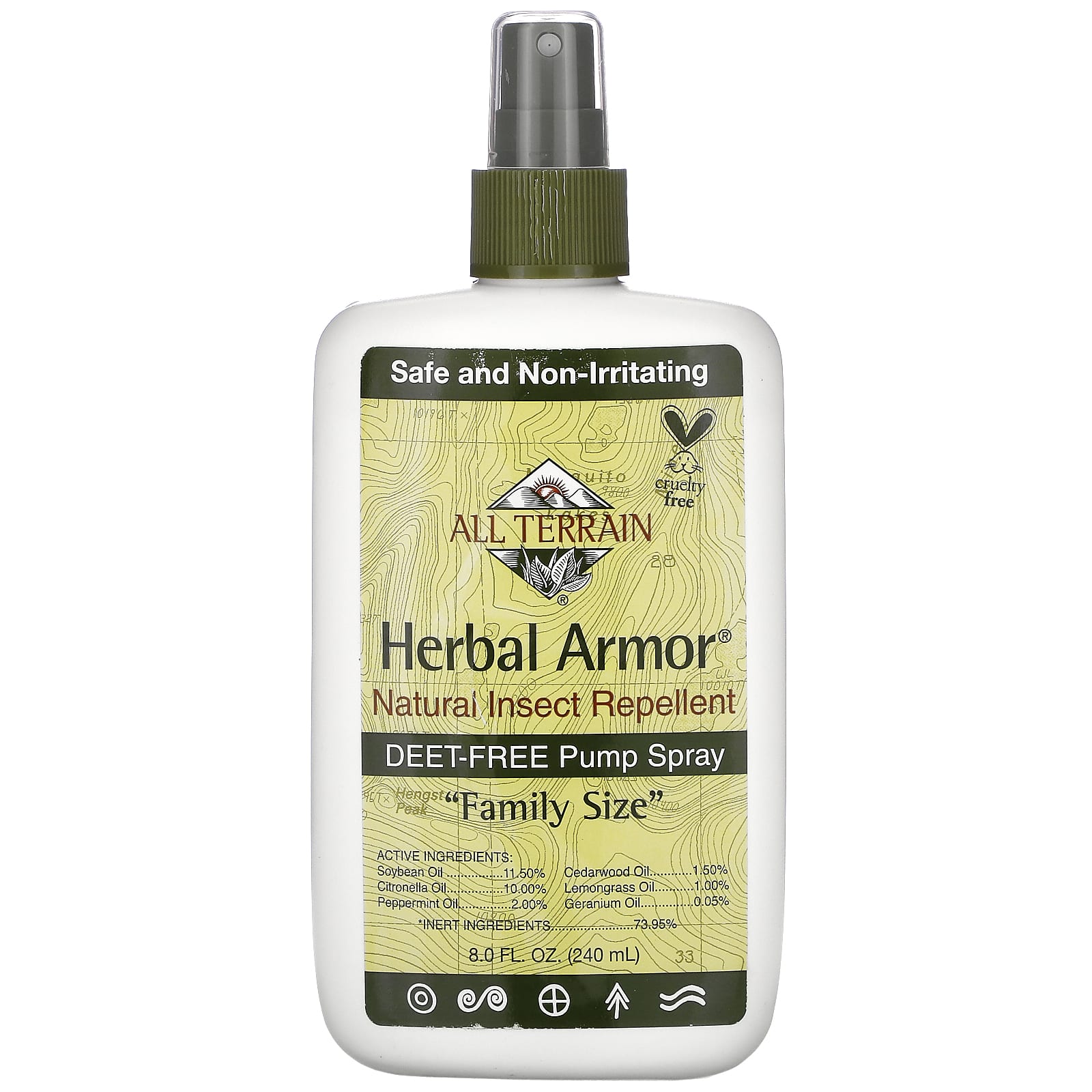 All Terrain, Herbal Armor Insect Repellent Spray, Value Size, 8 Oz UPC 608503010085 | Hilife Vitamins