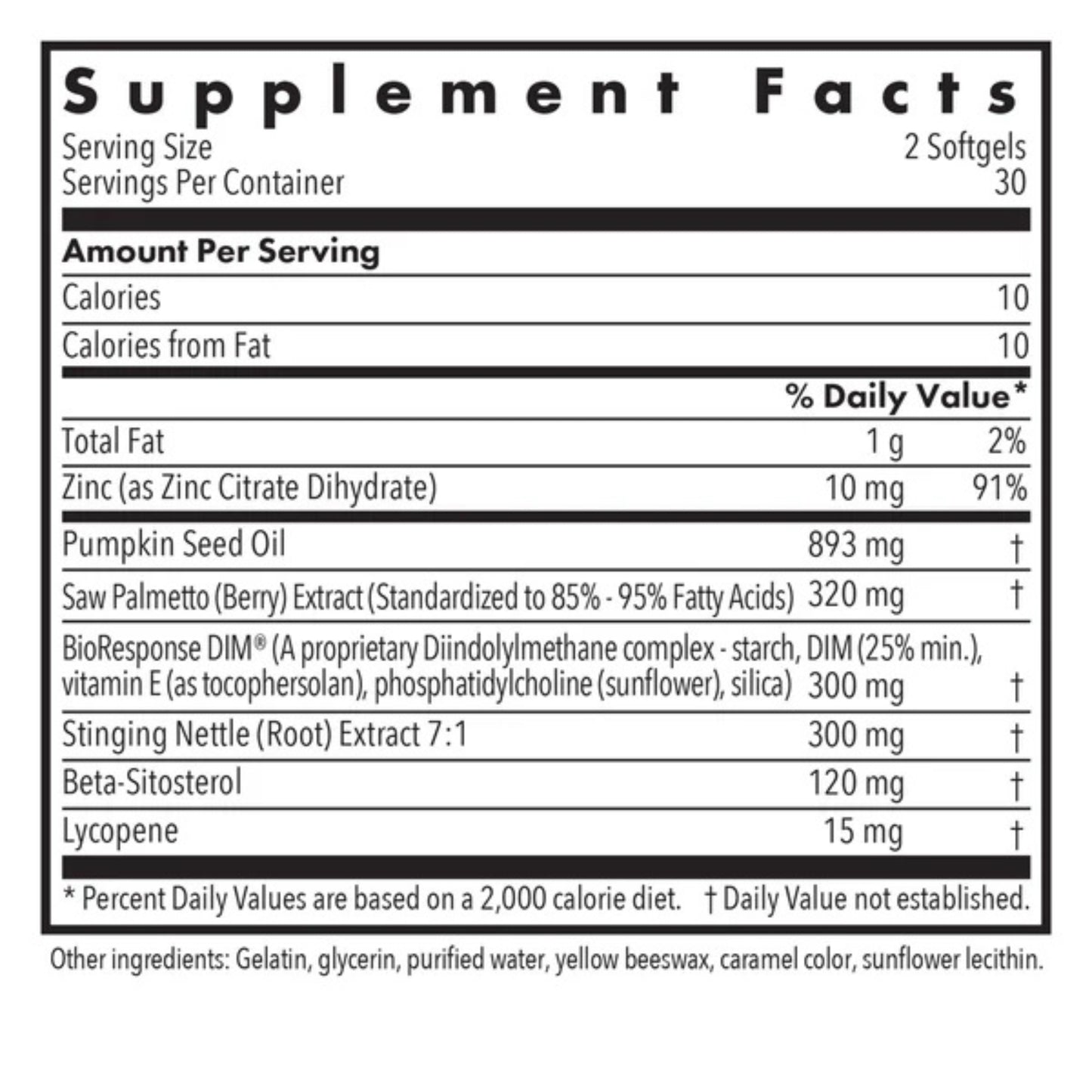 Allergy Research Group, DIM Palmetto Prostate Formula, 60 Softgels UPC 713947741904 | Hilife Vitamins