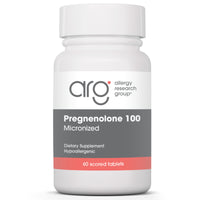 Allergy Research Group, Pregnenolone 100, Micronized, 60 Tablets UPC 713947748200 | HiLife Vitamins