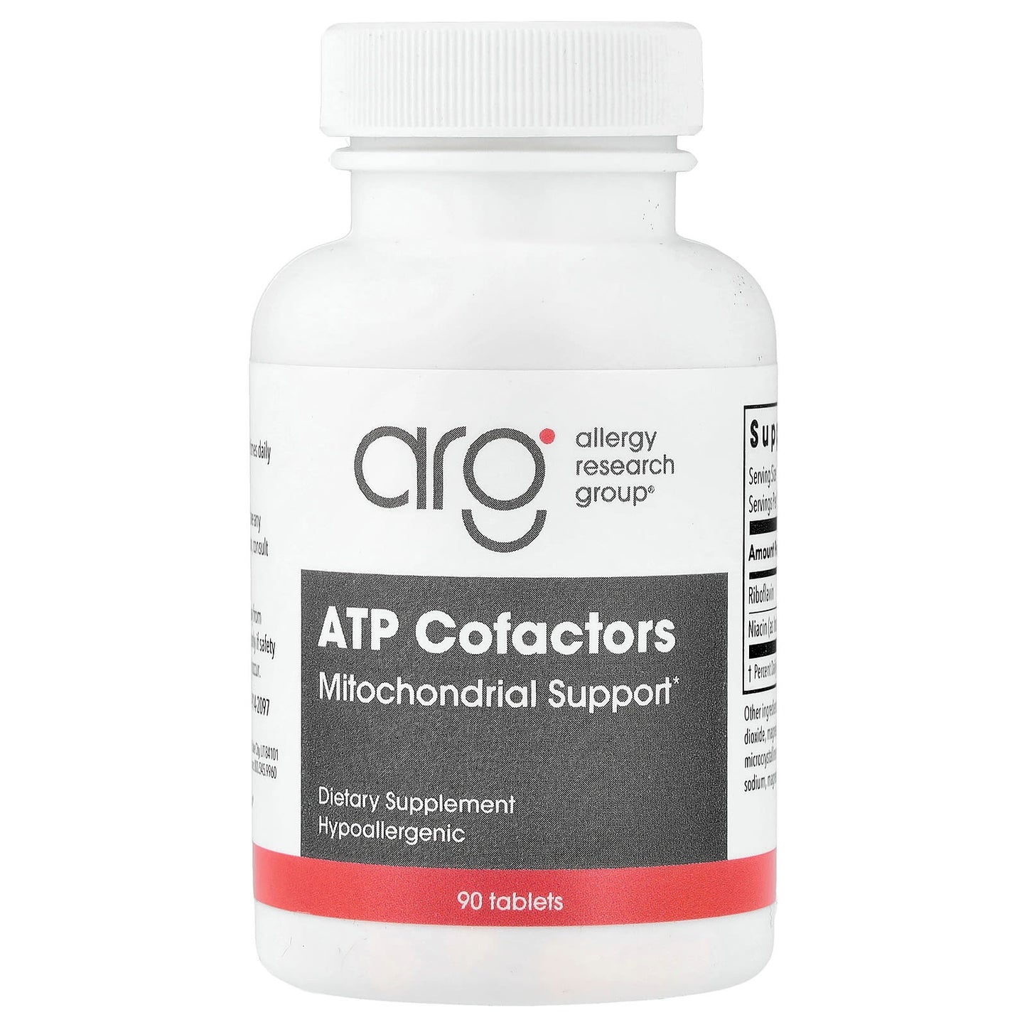 Allergy Research Group, ATP Cofactor (Optimox® ATP Cofactors™), 90 Tablets UPC 350520012015 | Hilife Vitamins