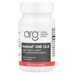 Allergy Research Group, Optimox, Iodoral® IOD 12.5, High Potency Iodine, 90 Scored Tablets UPC 350520015016 | Hilife Vitamins