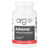 Allergy Research Group, Adrenal Natural Glandular, 150 Vegetarian Capsules UPC 713947704619 | HiLife Vitamins