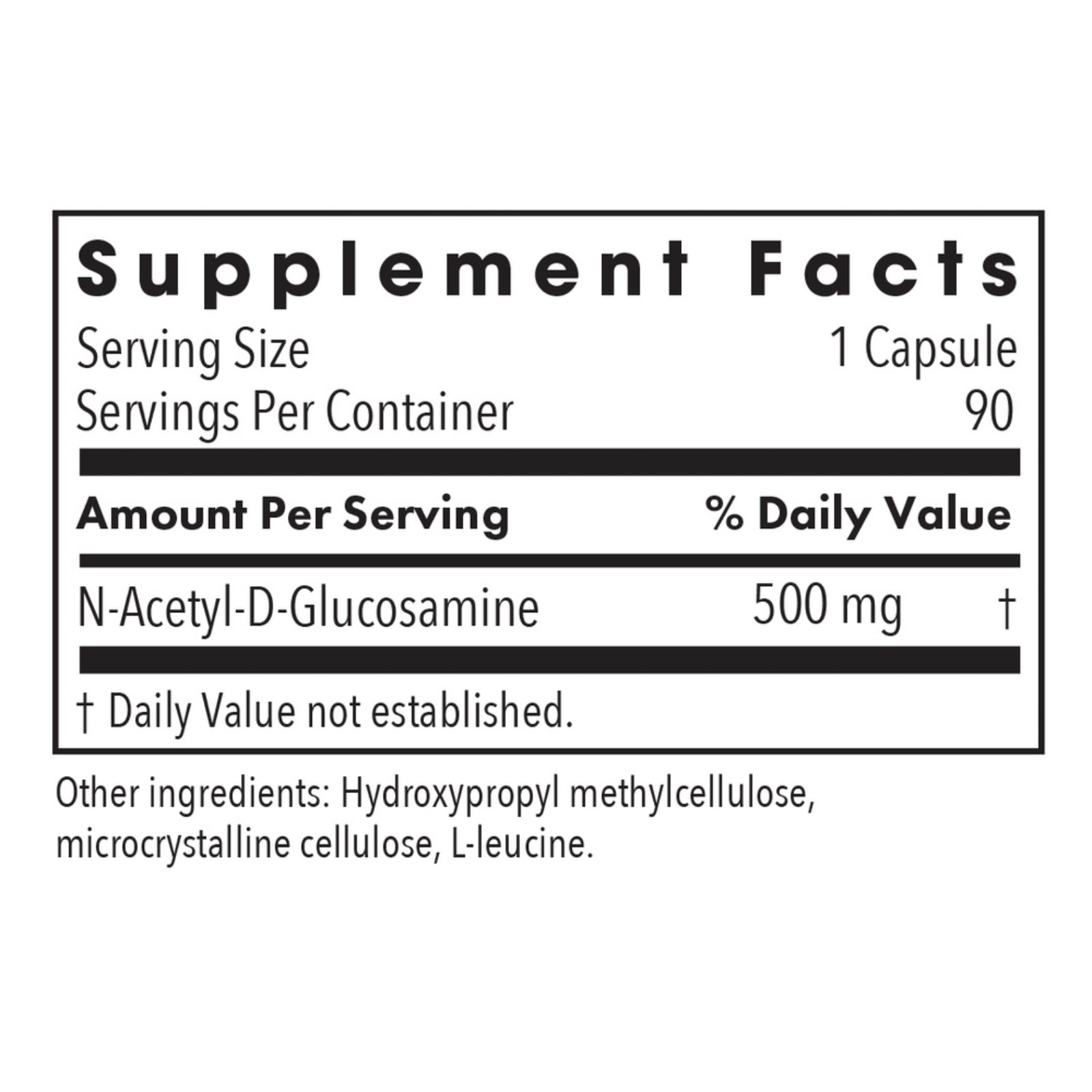 Allergy Research Group, N-Acetyl Glucosamine (NAG), 90 Vegetarian Capsules UPC 713947711402 | Hilife Vitamins