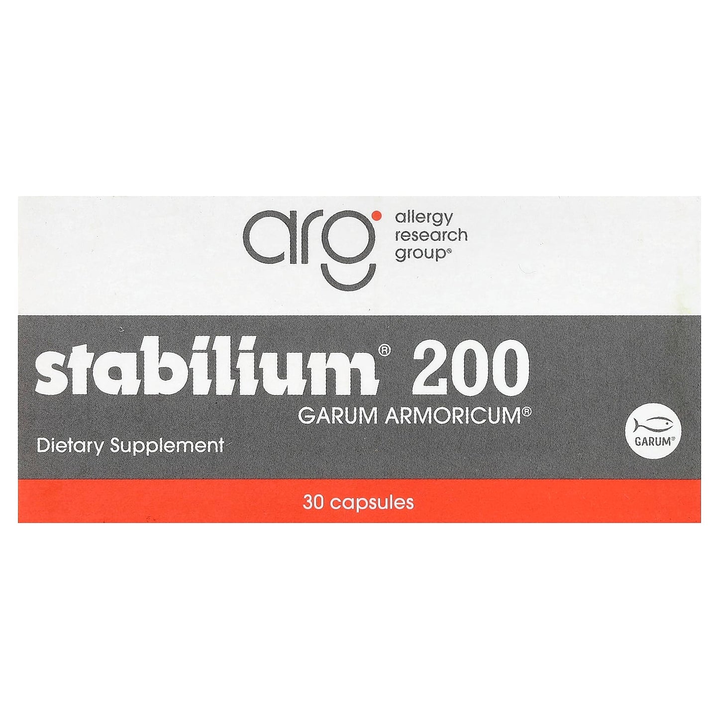 Allergy Research Group, Stabilium 200 Garum, 30 Capsules UPC 713947711501 | Hilife Vitamins