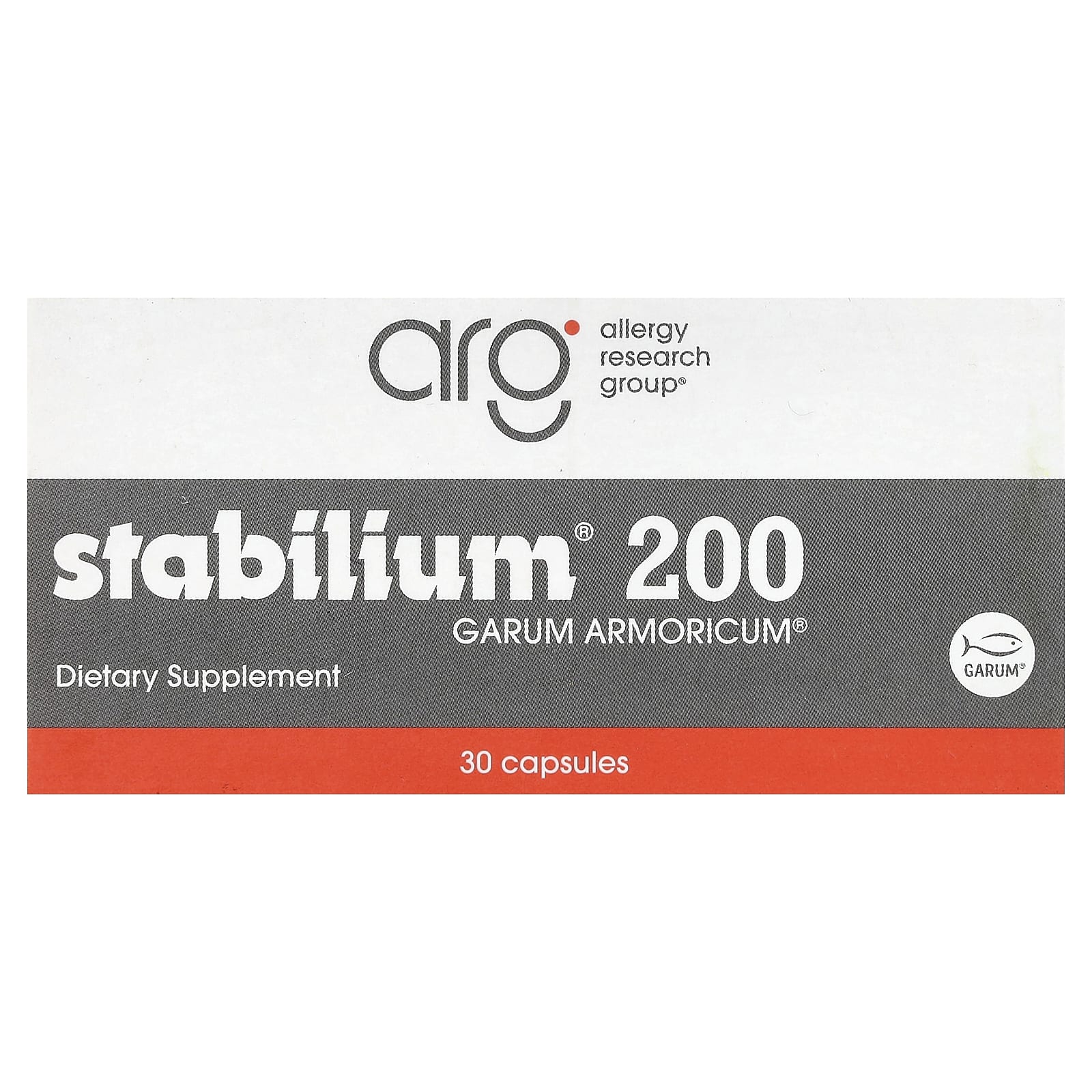 Allergy Research Group, Stabilium 200 Garum, 30 Capsules UPC 713947711501 | Hilife Vitamins
