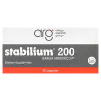 Allergy Research Group, Stabilium 200 Garum, 30 Capsules UPC 713947711501 | Hilife Vitamins