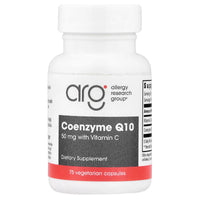 Allergy Research Group, Coenzyme Q10 With Vitamin C, 75 Vegetarian Capsules UPC 713947712201 | HiLife Vitamins