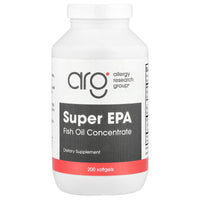 Allergy Research Group, Super EPA, Fish Oil Concentrate, 200 Softgels UPC 713947738706 | HiLife Vitamins