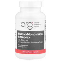 Allergy Research Group, Humic-Monolaurin Complex with Olive Leaf and Russian Choice Immune, 120 Vegetarian Capsules UPC 713947767201 | HiLife Vitamins