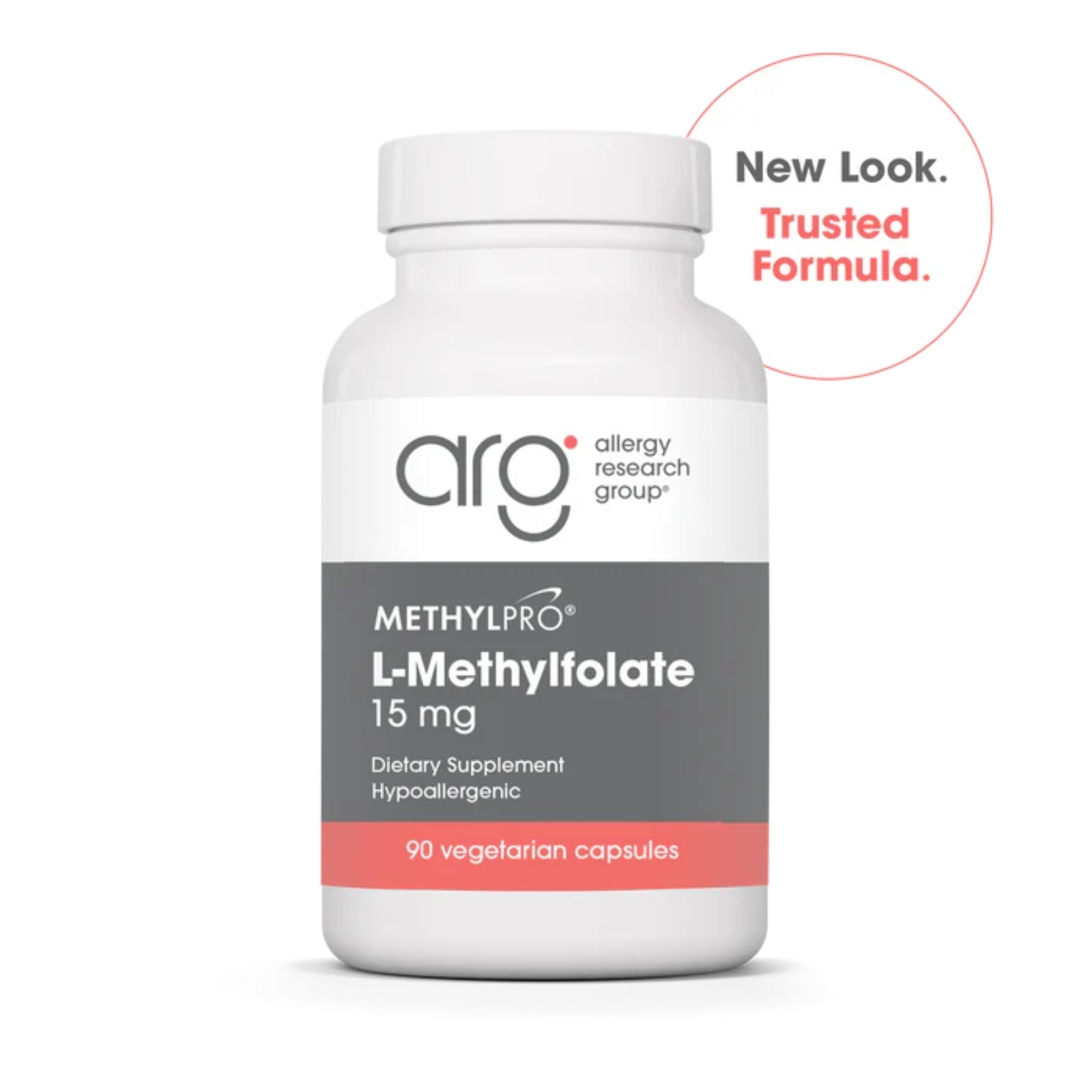 Allergy Research Group, MethylPro® L-Methylfolate 15 mg, 60 Vegetarian Capsules UPC 838287008125 | Hilife Vitamins