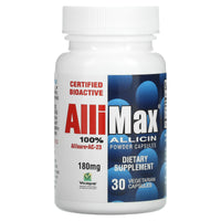 ALLIMAX NUTRACEUTICALS, Allimax 180 mg, 30 CAPSULE UPC 872232000000 | Hilife Vitamins