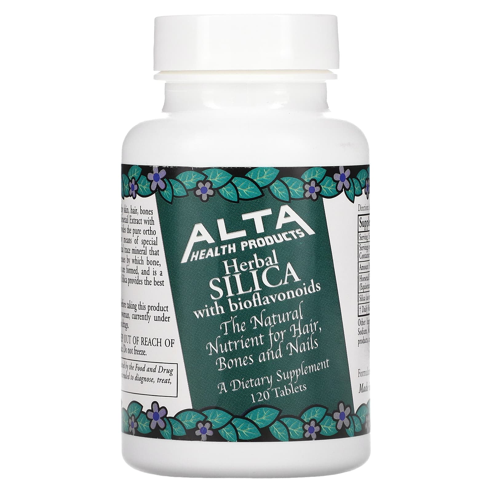 Alta Health Products, Sil-X-Silica, 120 Tablets UPC 076920000222 | Hilife Vitamins