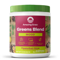 Amazing Grass, Greens Blend, Mood, Passionfruit Citrus, 7.4 oz (210 G) UPC 829835009152 | HiLife Vitamins