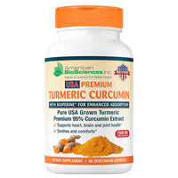 American Biosciences, Turmeric Curcumin, 90 Vegetarian Capsules UPC 678226000090 | HiLife Vitamins
