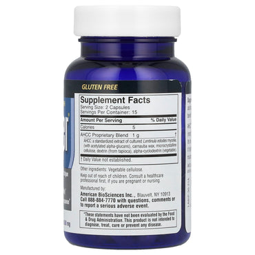 American Biosciences, ImmPower®, AHCC® Immune System Support, 30 Vegetarian Capsules UPC 678226001301 | HiLife Vitamins