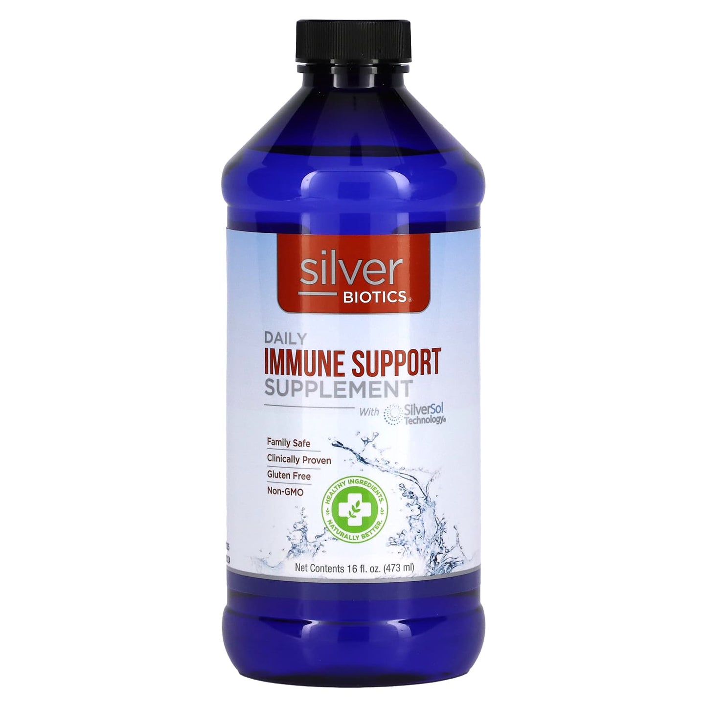 American Biotech Labs, Silver Biotics, Daily Liquid Immune Support, 16 fl oz UPC 831060001160 | Hilife Vitamins