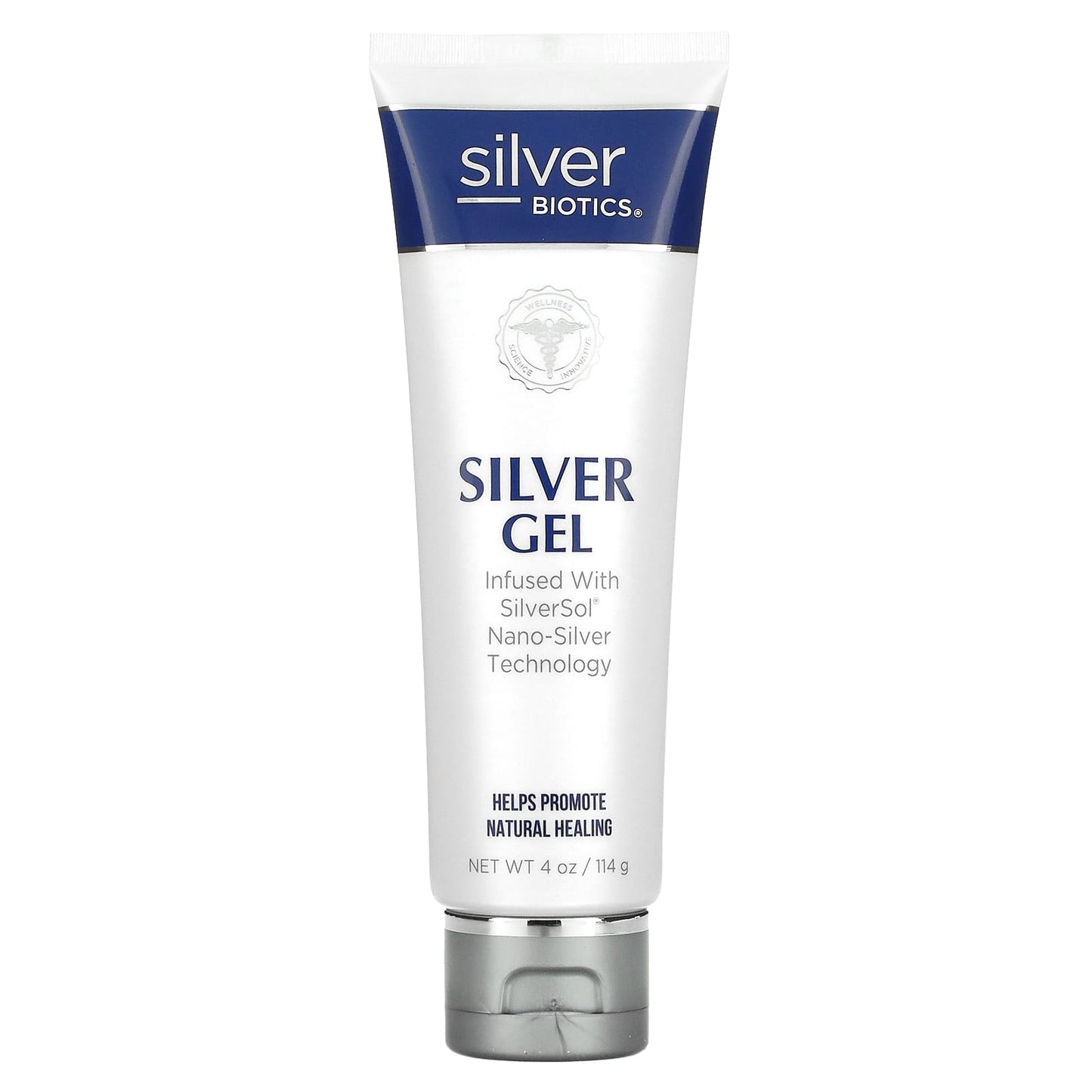 American Biotech Labs, Silver Biotics, Silver Gel, Ultimate Skin & Body Care, 4 oz UPC 831060004246 | Hilife Vitamins