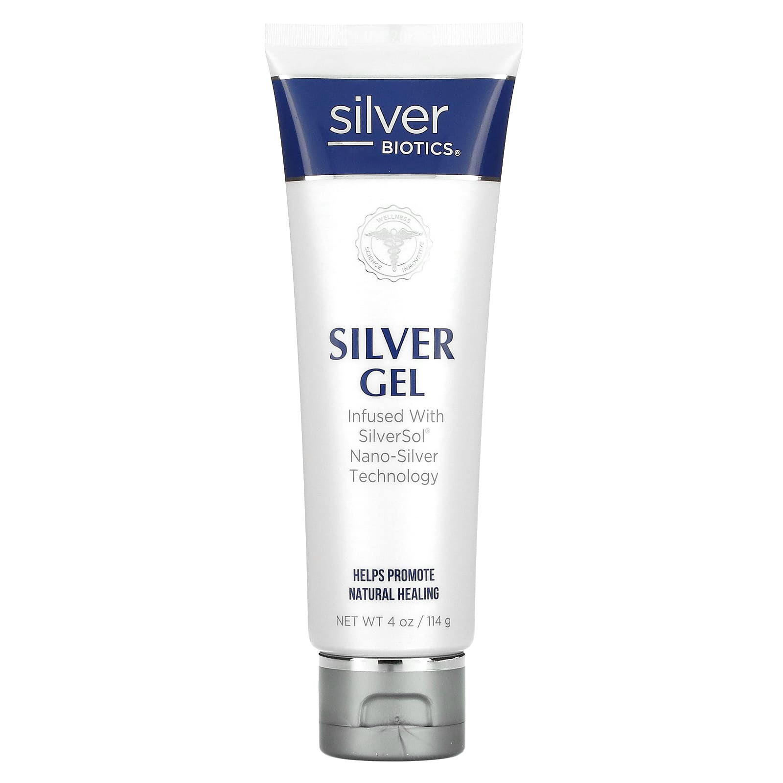 American Biotech Labs, Silver Biotics, Silver Gel, Ultimate Skin & Body Care, 4 oz UPC 831060004246 | Hilife Vitamins