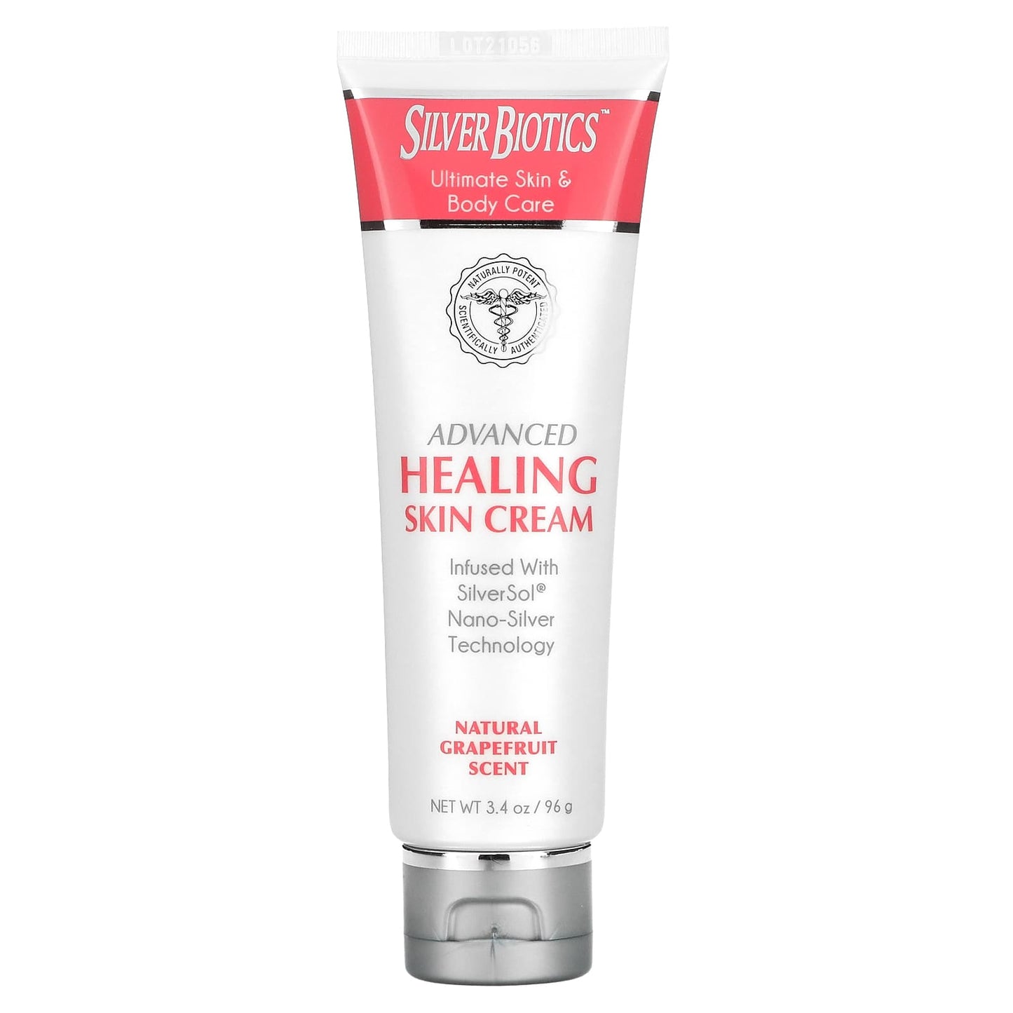 American Biotech Labs, Silver Biotics, Advanced Healing Skin Cream, Natural Grapefruit Scent, 3.4 Oz UPC 831060004666