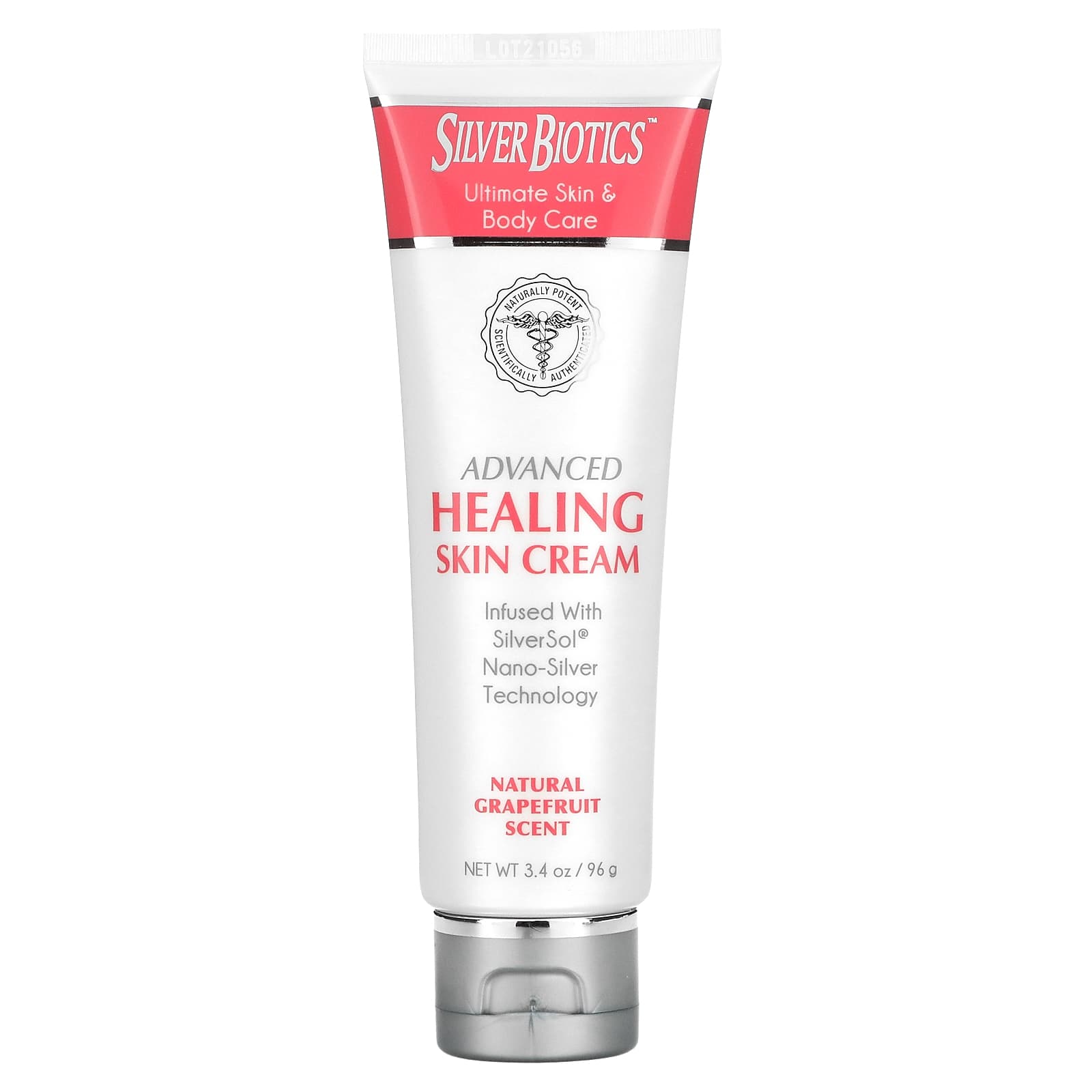American Biotech Labs, Silver Biotics, Advanced Healing Skin Cream, Natural Grapefruit Scent, 3.4 Oz UPC 831060004666