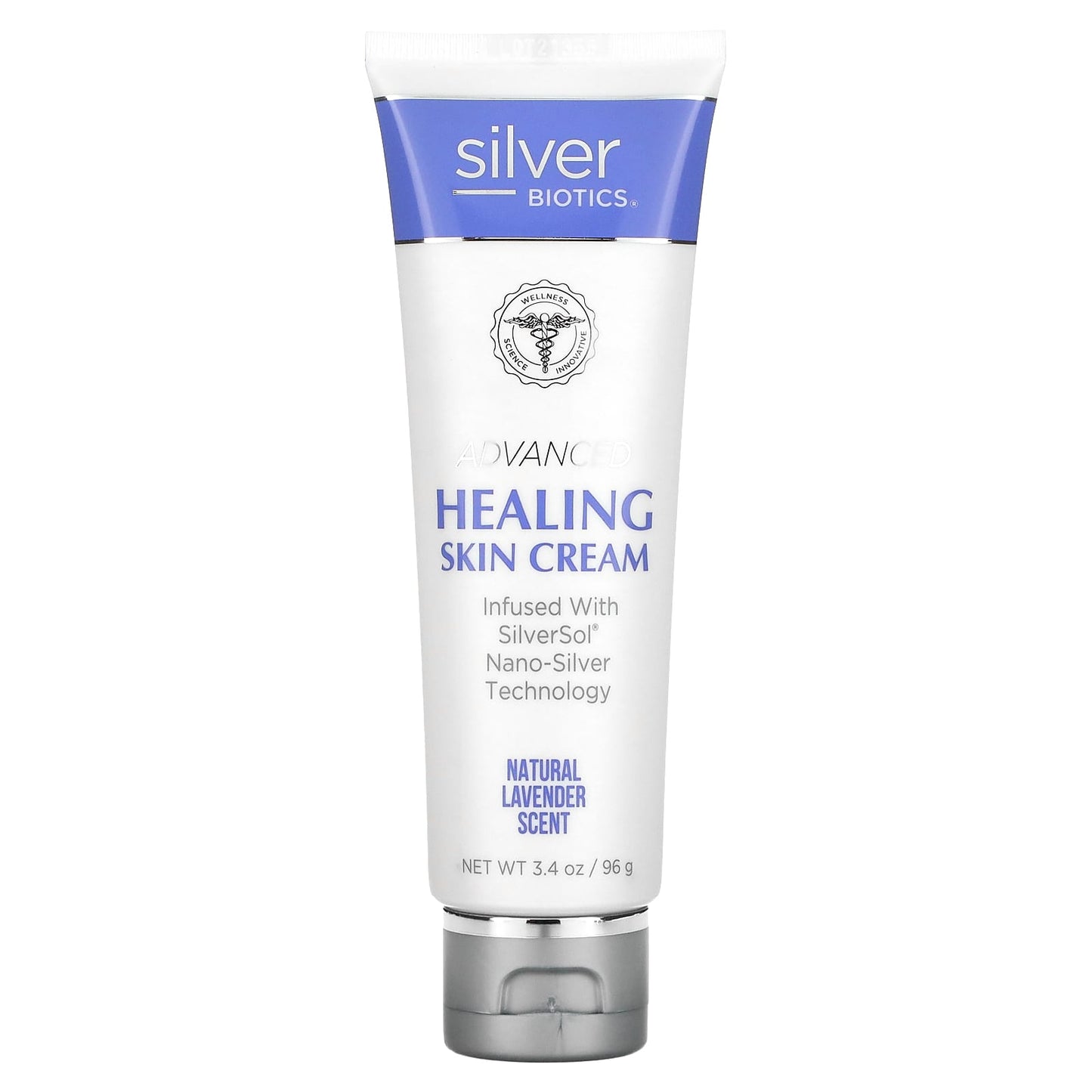 American Biotech Labs, Silver Biotics, Advanced Healing Skin Cream Lavender Scented, 3.4 oz UPC 831060004758