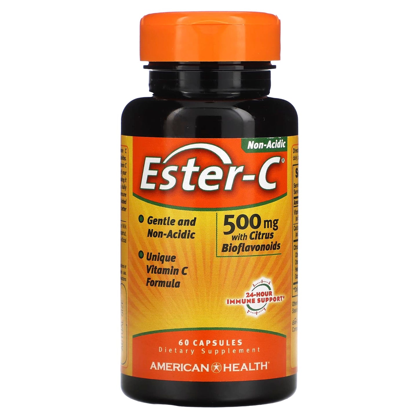 American Health, Ester-C w/Citrus Bioflavonoids 500mg, 60 Capsules UPC 076630169608 | Hilife Vitamins