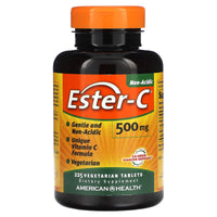 American Health, Ester-C, 500 mg, 225 Vegetarian Tablets UPC 076630169912 | Hilife Vitamins