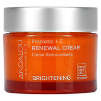 Andalou Naturals, Renewal Cream, Probiotic + C, Brightening, 1.7 fl oz (50 ml) UPC 859975002300 | Hilife Vitamins