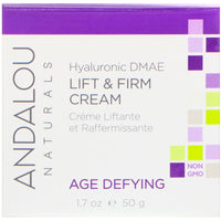 Andalou Naturals, Lift & Firm Cream, Hyaluronic DMAE, Age Defying, 1.7 Oz UPC 859975002492 | Hilife Vitamins