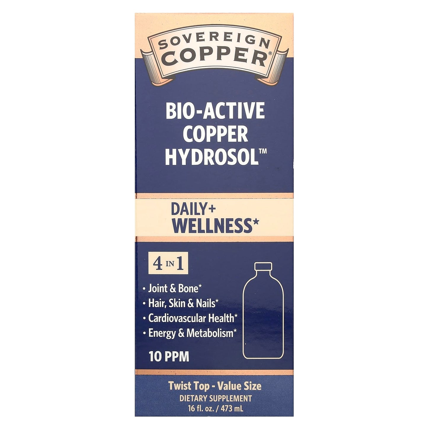 Argentyn 23, Bio-Active Copper Hydrosol™, 10 PPM, 16 fl oz (473 ml) UPC 684088232425 | HiLife Vitamins