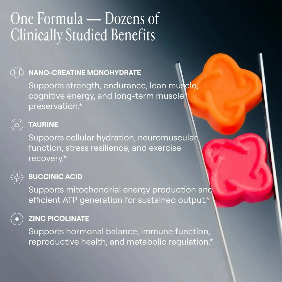 Arq8, FullDissolve™ Nano-Creatine Monohydrate Gummies, Mango Flavor, 120 Vegan Gummies UPC 850081849063 | Hilife Vitamins