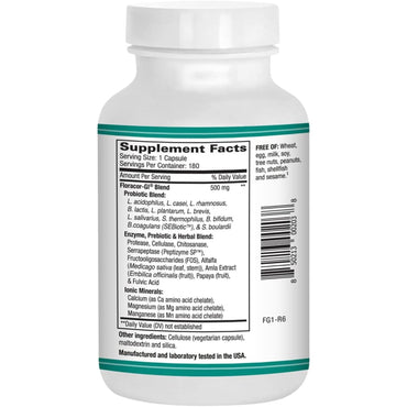 AST Enzymes, Floracor-GI®, 180 Vegetarian Capsules UPC 850213002038 | Hilife Vitamins