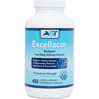 AST Enzymes, Excellacor™, 450 Vegetarian Caplets UPC 850213002090 | Hilife Vitamins