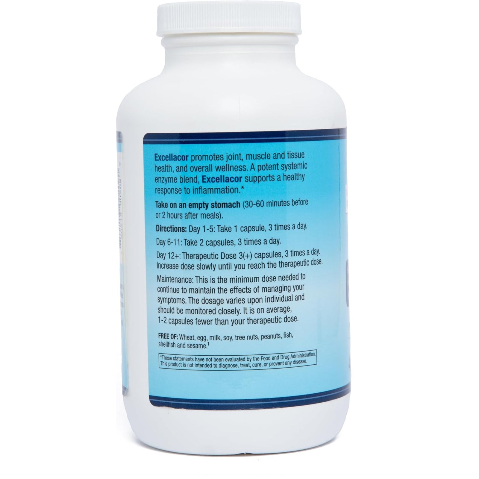 AST Enzymes, Excellacor™, 450 Vegetarian Caplets UPC 850213002090 | Hilife Vitamins