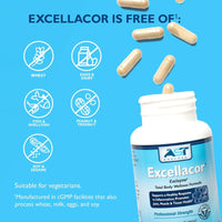 AST Enzymes, Excellacor™, 450 Vegetarian Caplets UPC 850213002090 | Hilife Vitamins