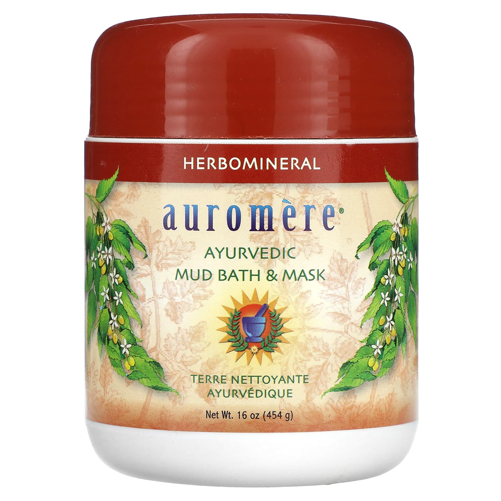 Auromere, Ayurvedic Herbomineral Mudbath Powder, 16 Oz UPC 027275110050 | Hilife Vitamins