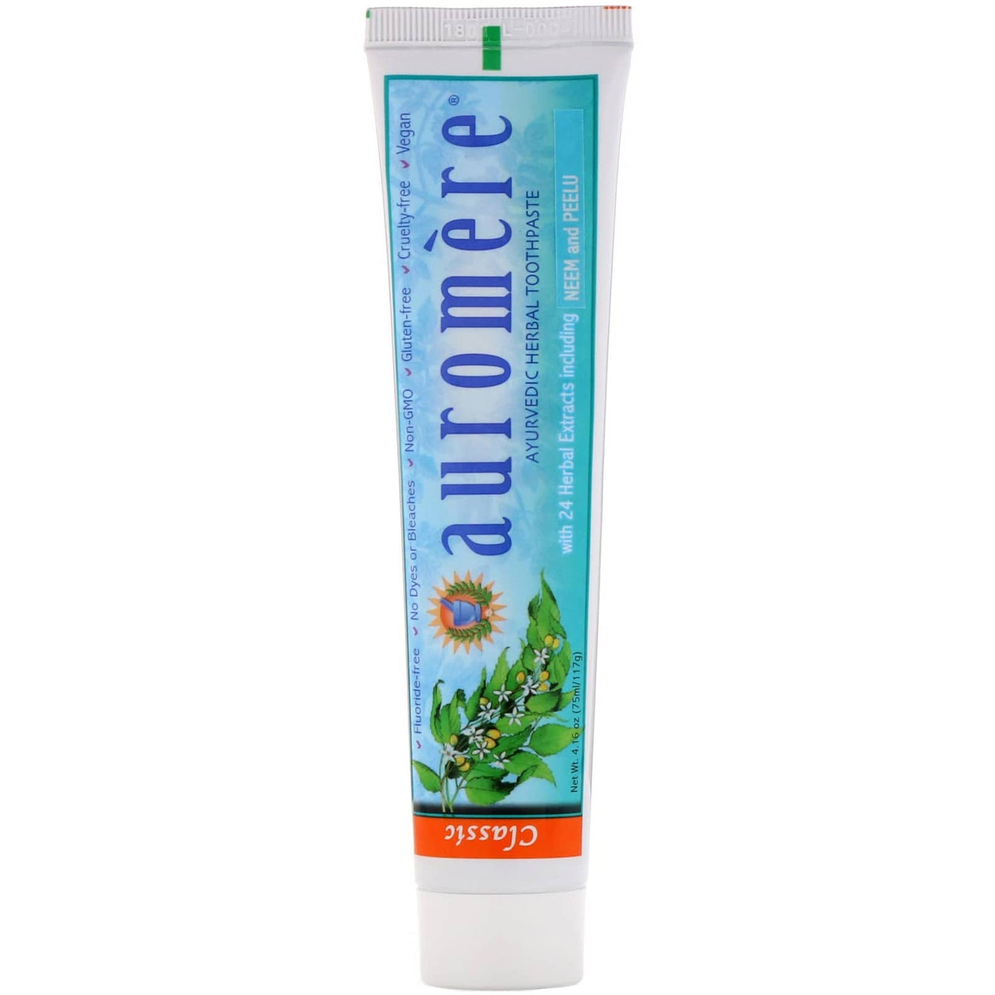 Auromere Imports, Classic (Licorice) Toothpaste, 4.16 Oz UPC 027275200027 | HiLife Vitamins