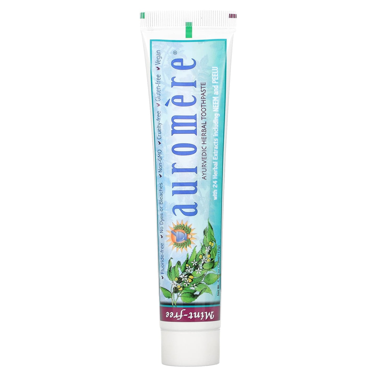Auromere Imports, Toothpaste Mint-Free, 4.16 Oz UPC 027275200034 | HiLife Vitamins