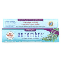 Auromere Imports, Toothpaste Mint-Free, 4.16 Oz UPC 027275200034 | HiLife Vitamins