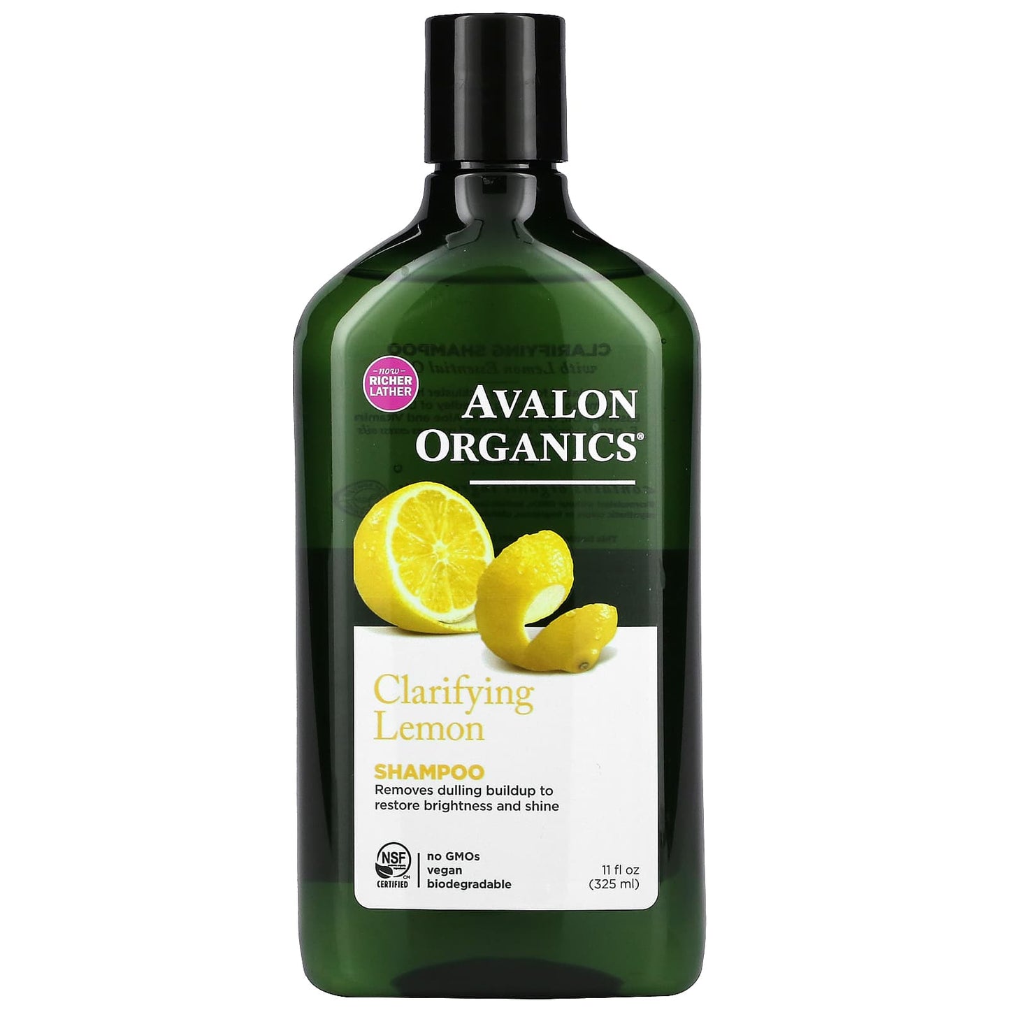 Avalon Organics, Lemon Clarifying Shampoo, 11 Oz - 654749351055 | Hilife Vitamins