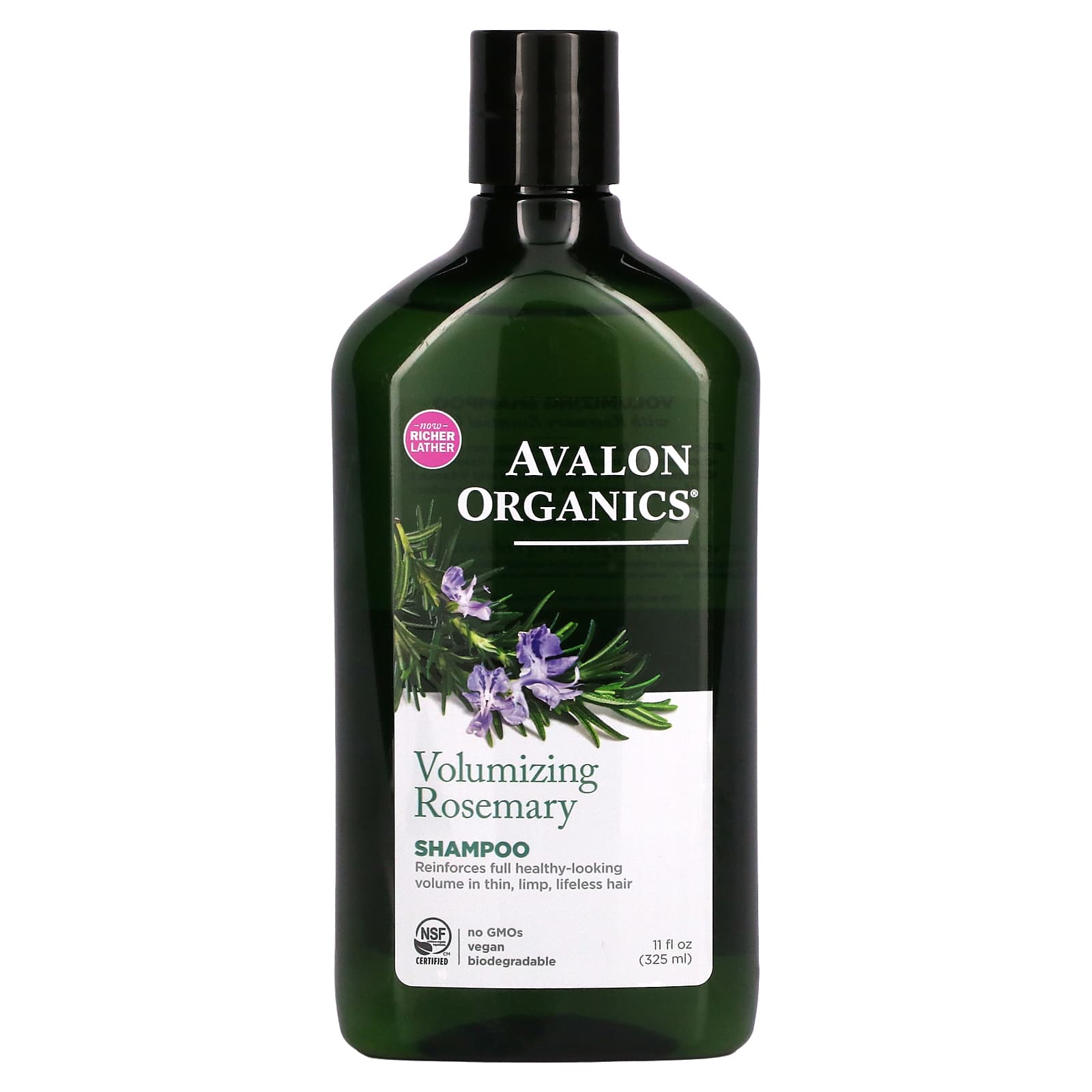 Avalon Organics, Shampoo Organic Rosemary - Volumizing, 11 Oz UPC 654749351109 | Hilife Vitamins