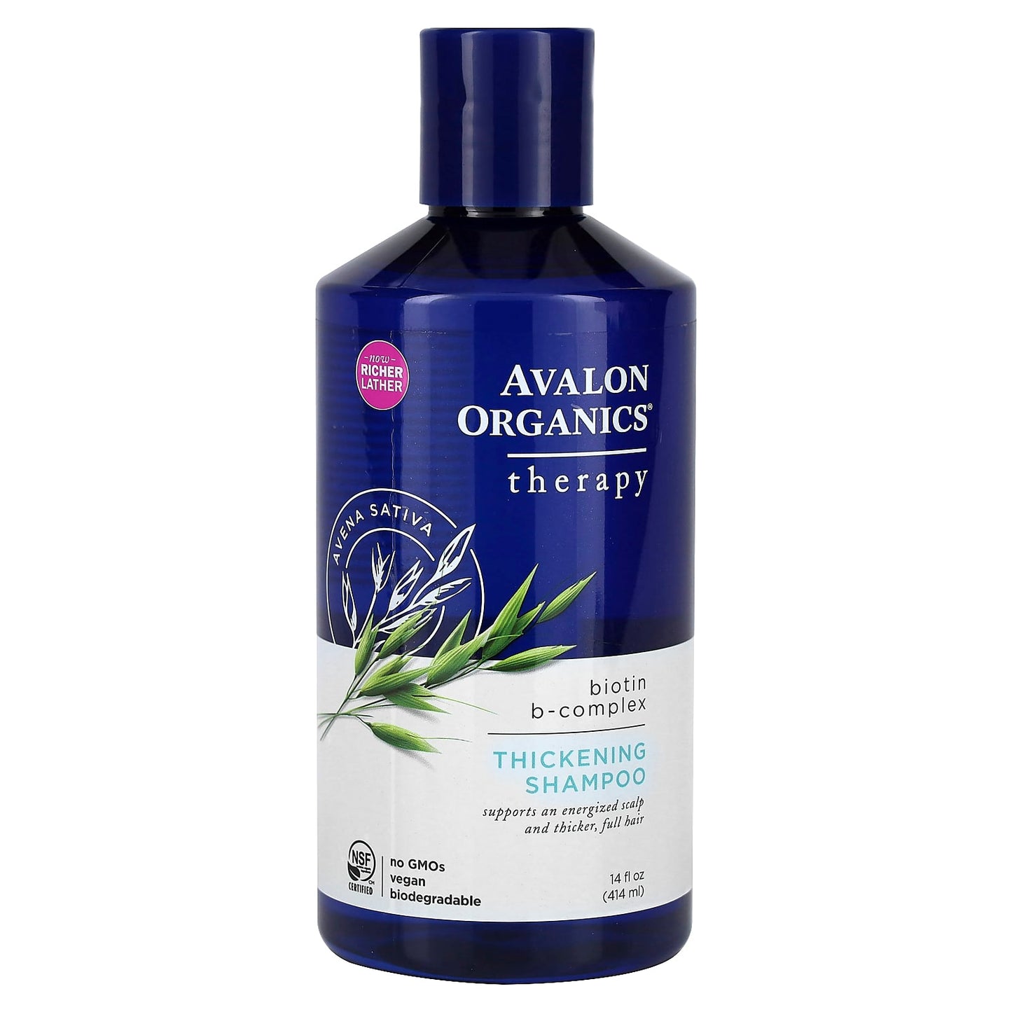 Avalon Organics, Shampoo Biotin B-Complex - Thickening, 14 Oz UPC 654749361023 | HiLife Vitamins