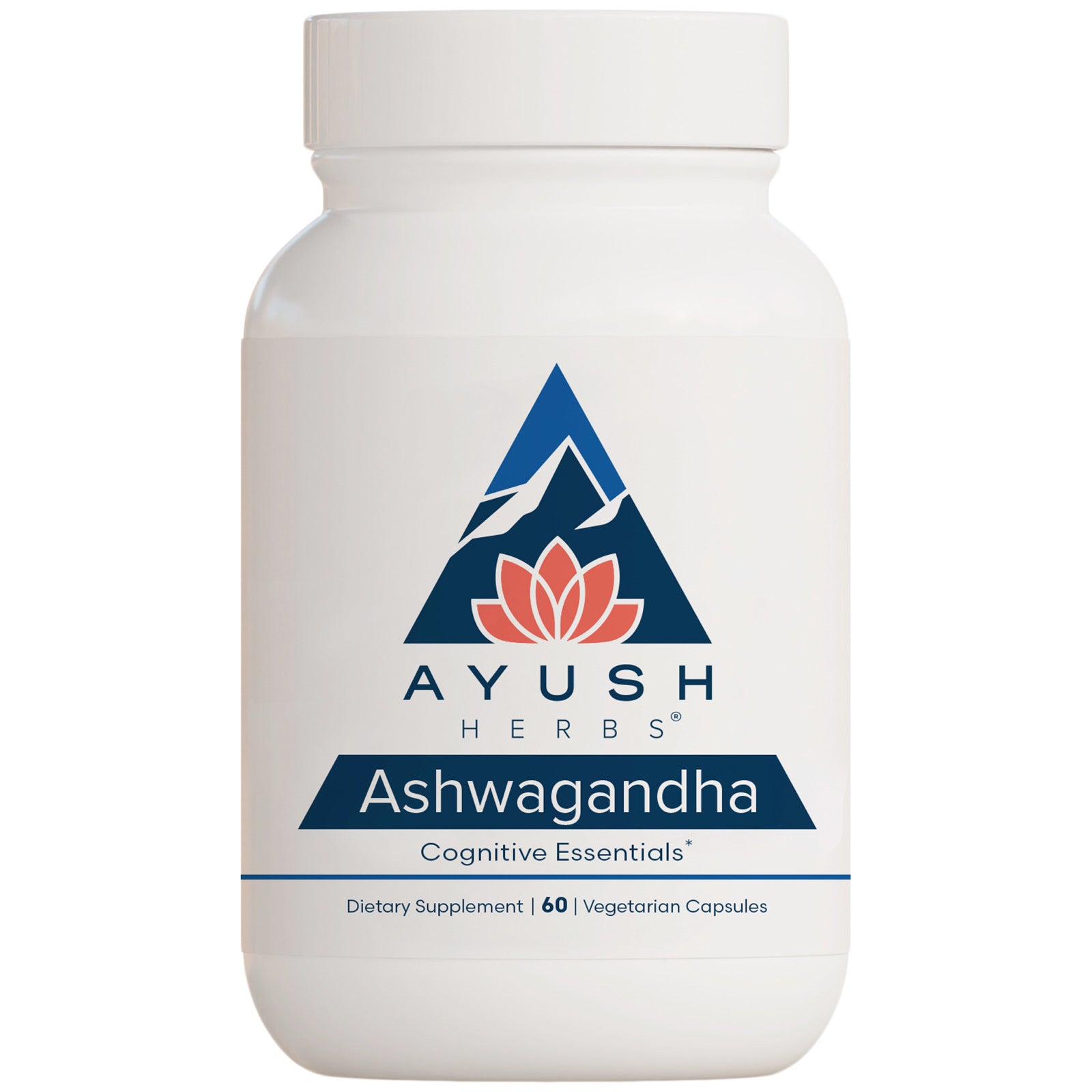 Ayush Herbs, Ashwagandha, 60 Vegetarian Capsules UPC 891501001043 | HiLife Vitamins