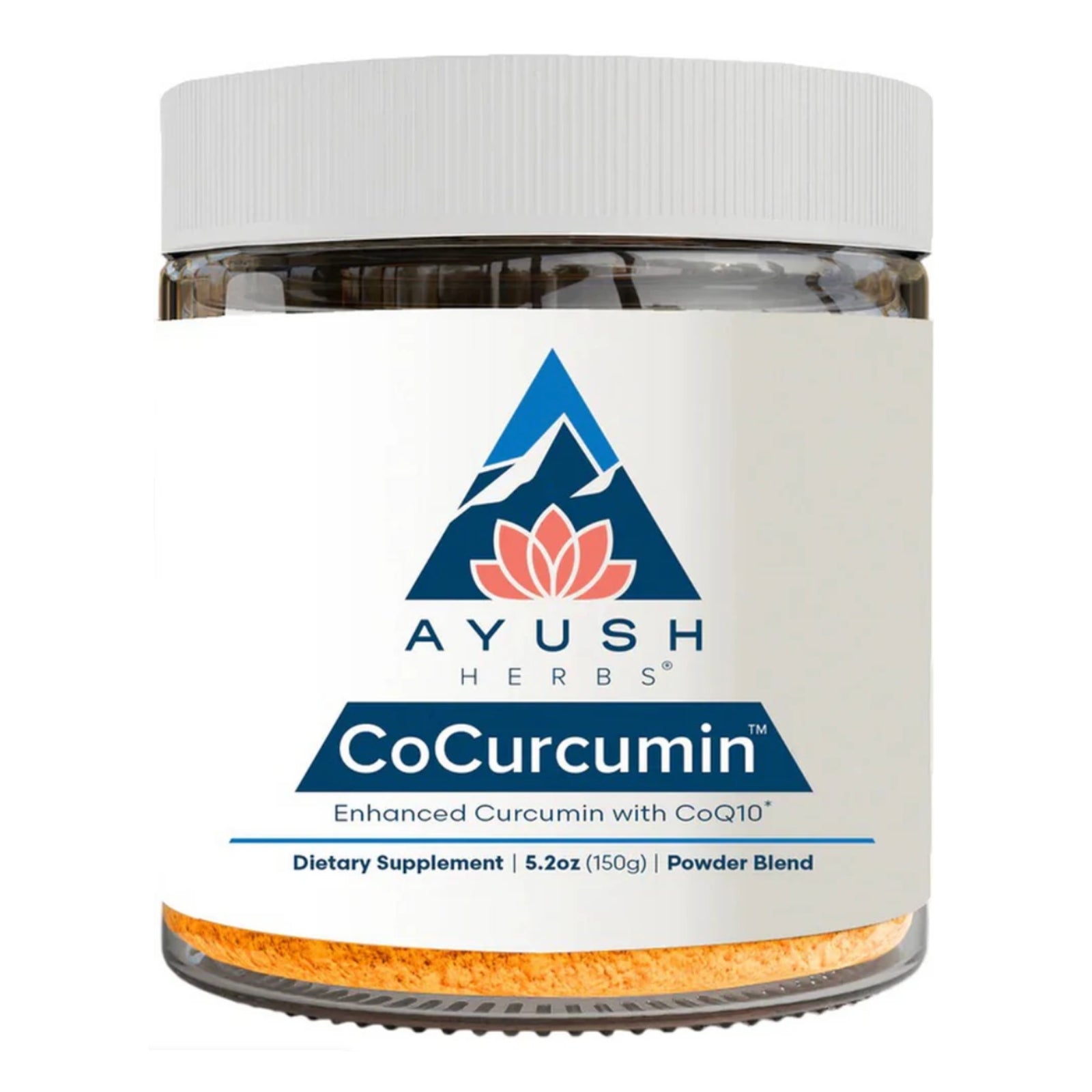 Ayush Herbs, CoCurcumin, 5.2 OZ (150g) Powder Blend UPC 891501001463 | HiLife Vitamins