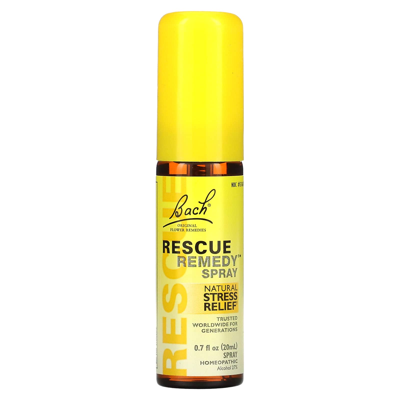 Bach Flower, Rescue Remedy Spray, 20 Liquid UPC 741273013952 | Hilife Vitamins