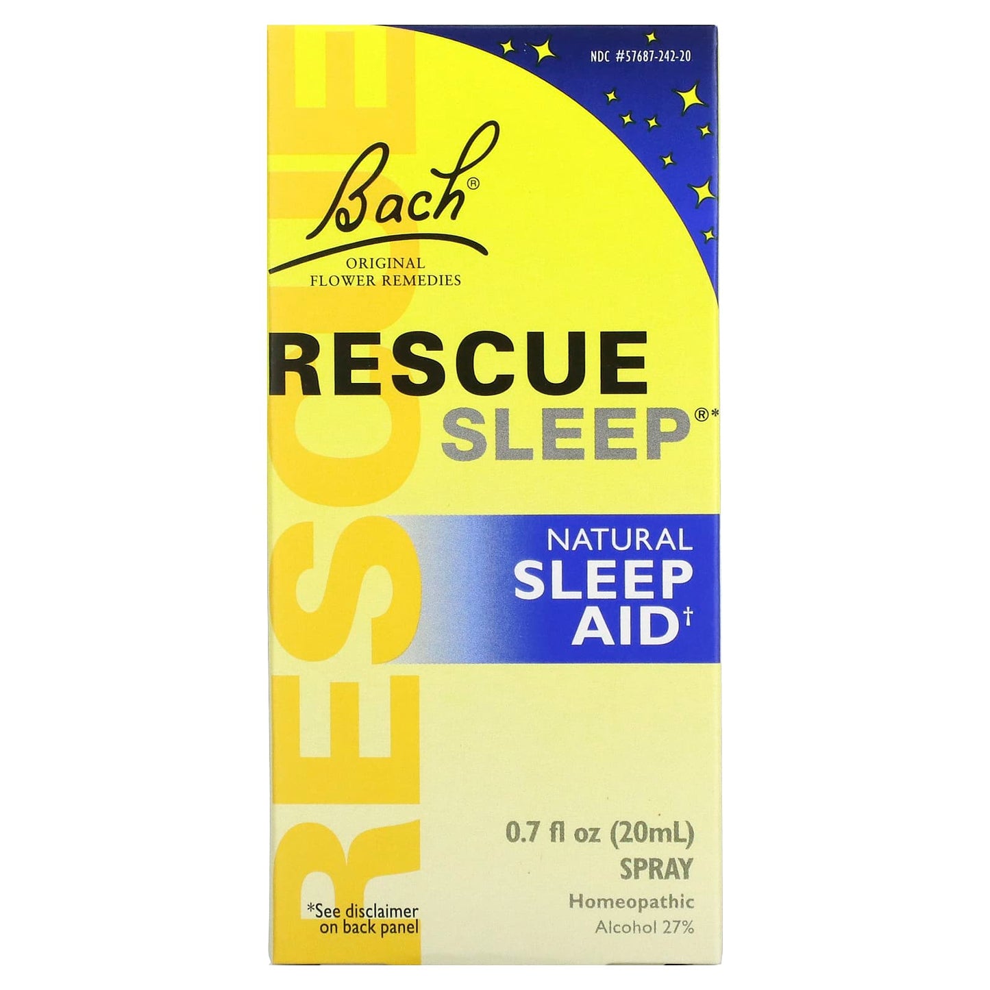 Bach Flower, Rescue Sleep, 20 Liquid UPC 741273014492 | Hilife Vitamins